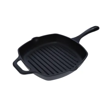 Victoria nelikulmainen valurautainen grillipannu, pre-seasoned - 44,1x28,4 cm - Victoria