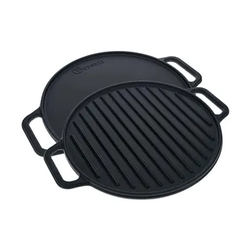 Victoria pyöreä kääntöpaistolevy emaloitu - Ø32 cm - Victoria