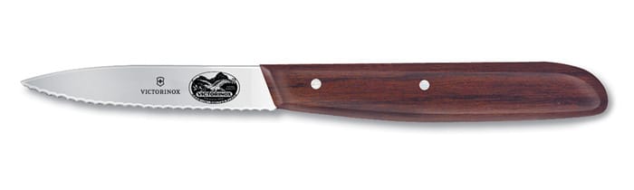 Aaltoteräinen kuorimaveitsi 8 cm - Luonto - Victorinox