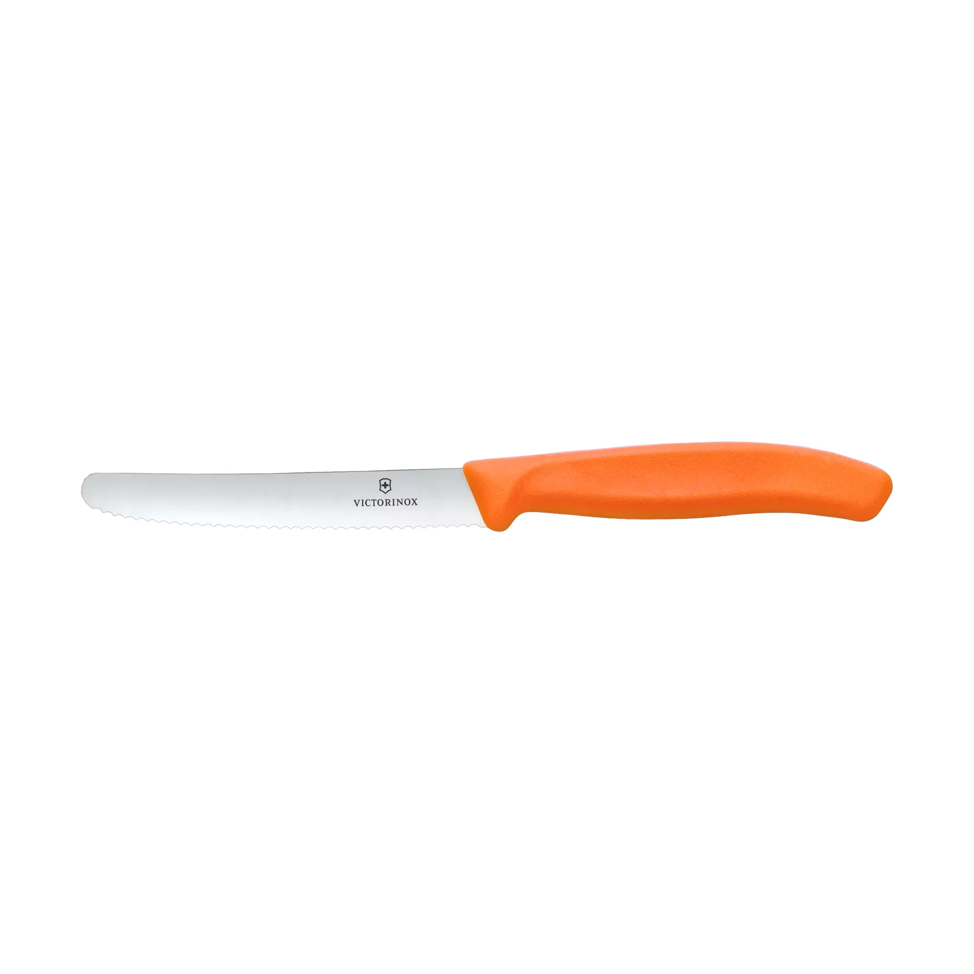 Swiss Classic makkara-/tomaattiveitsi sahalaitainen 11 cm, Oranssi Victorinox