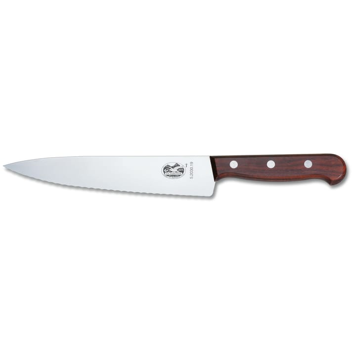 Victorinox kokkiveitsi aaltoterällä 19 cm - Mänty - Victorinox