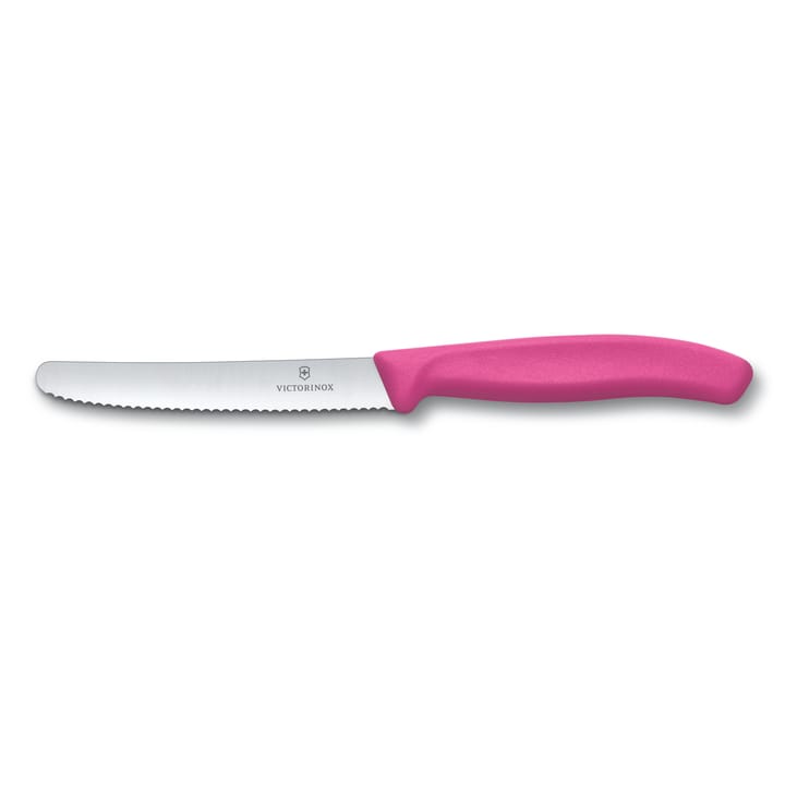 Victorinox tomaattiveitsi sahalaitainen 11 cm, Rosa Victorinox