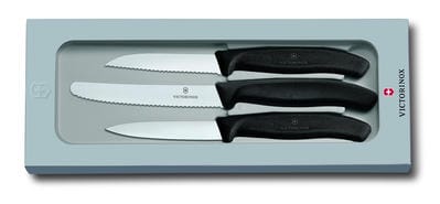 Victorinox vihannes- & kuorintaveitsisetti 3 osaa - Musta - Victorinox