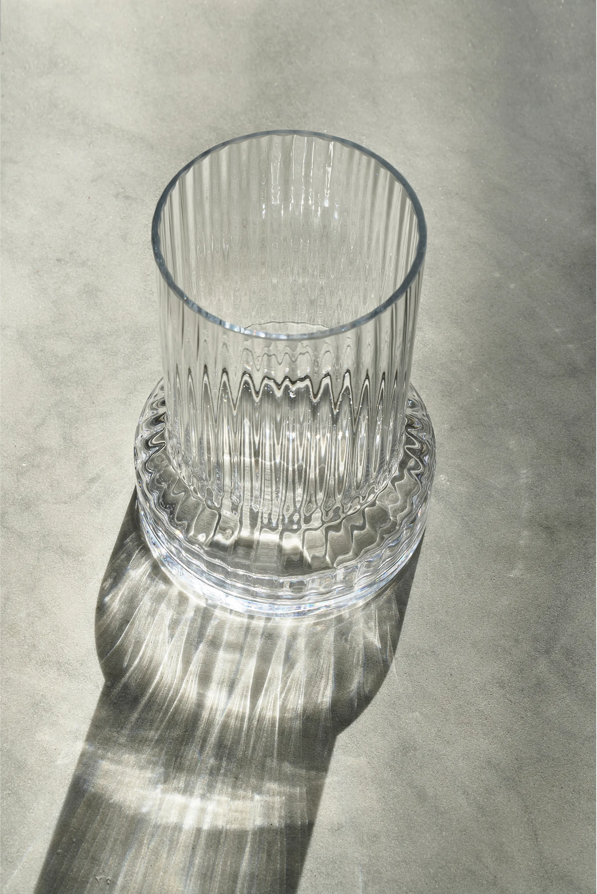 Hvils lasimaljakko uritettu Ø21 cm, Clear Villa Collection