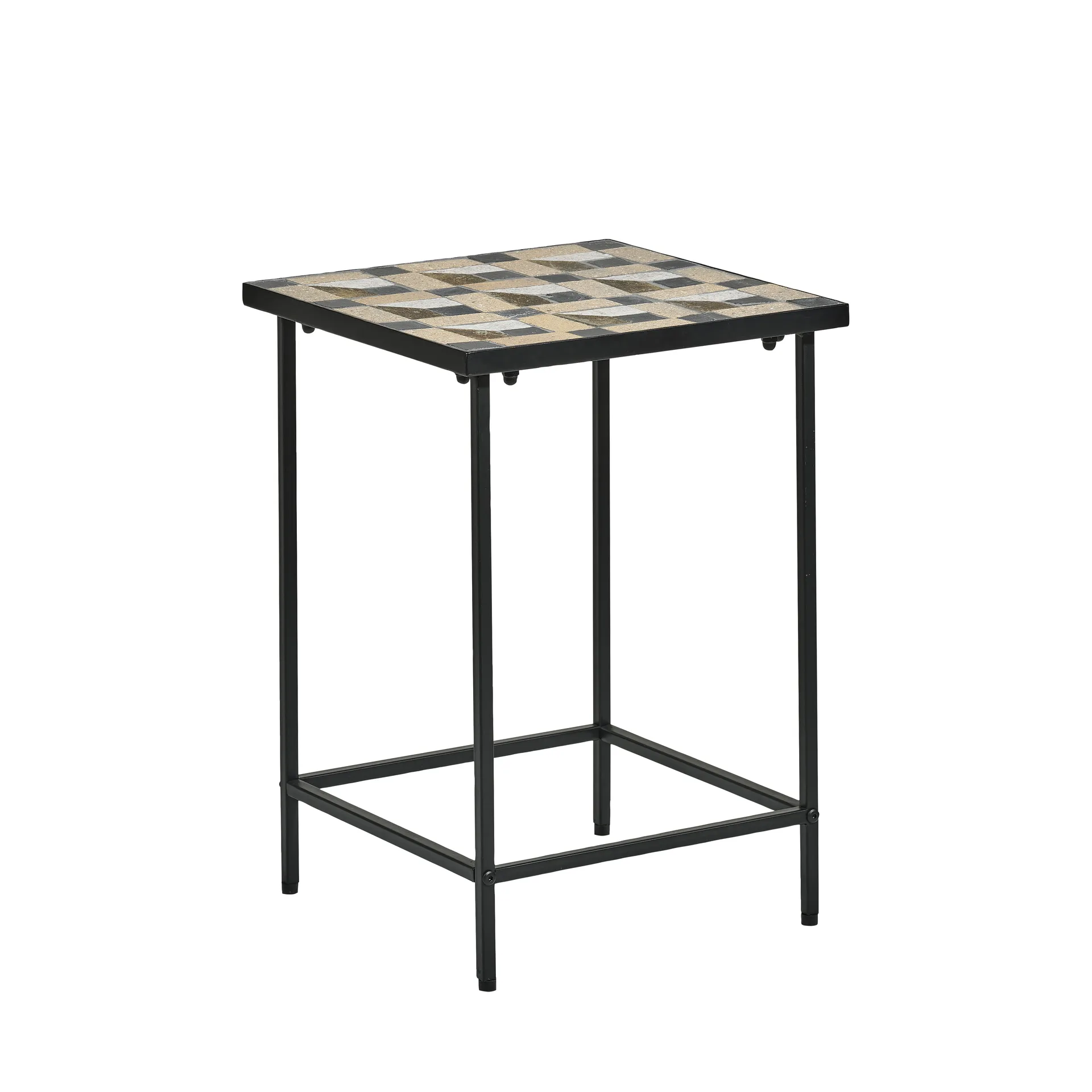 Karv sivupöytä 38x38 cm, Musta Villa Collection