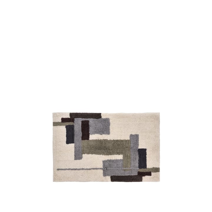 Laerk matto - Harmaa/offwhite, 70x110 cm - Villa Collection