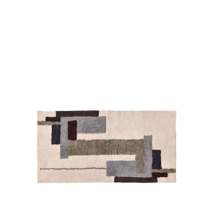 Laerk matto, Harmaa/offwhite, 90x180 cm Villa Collection