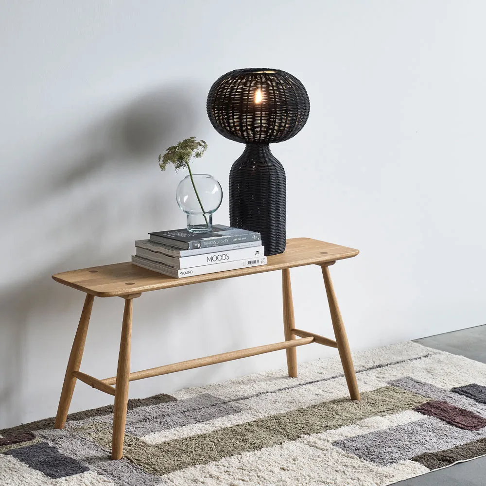 Laerk matto, Harmaa/offwhite, 90x180 cm Villa Collection