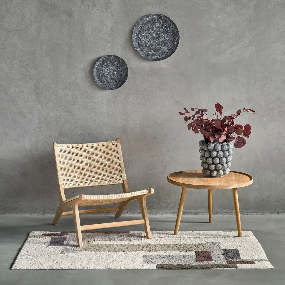 Laerk matto, Harmaa/offwhite, 90x180 cm Villa Collection