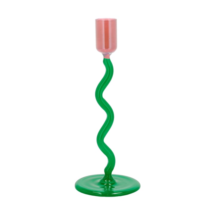 Styles kynttilänjalka 19,6 cm - Green-pink - Villa Collection