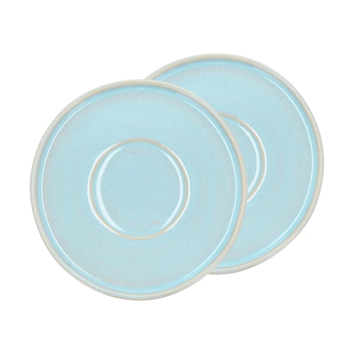 Styles teelautanen Ø13 cm 2-pakkaus - Light blue - Villa Collection