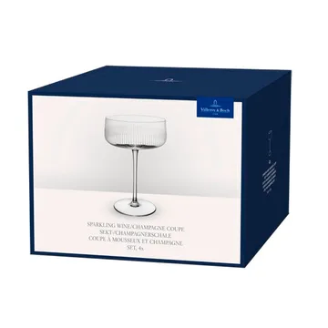 Afina samppanjacoupe-lasi - Läpikuultava, 12 cl, 4 kpl - Villeroy & Boch