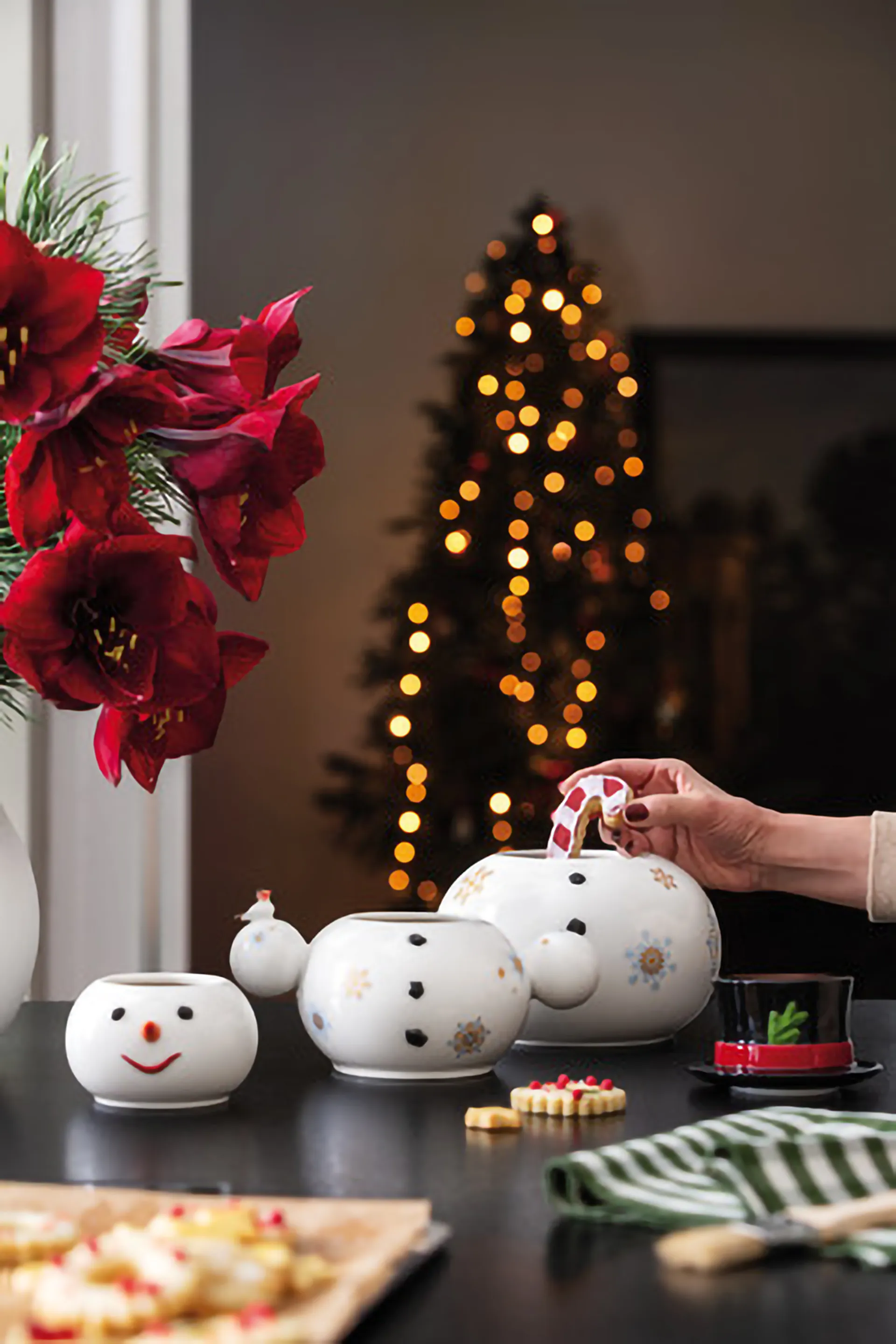 Christmas Toy's Memory lumiukko purkki 4 osaa, Valkoinen Villeroy & Boch