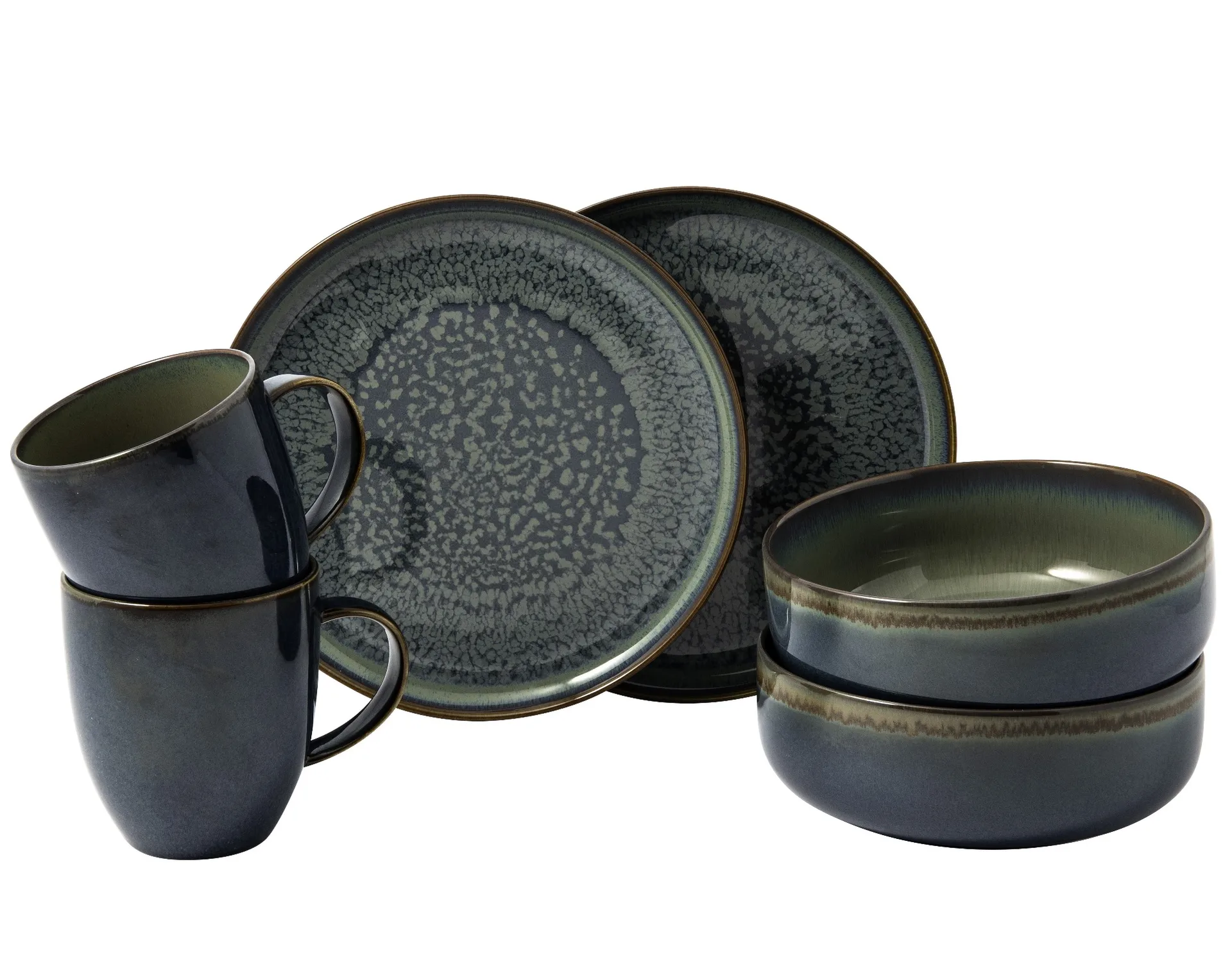 Crafted Breeze aamiaisasetti 6 osaa, Harmaansininen Villeroy & Boch