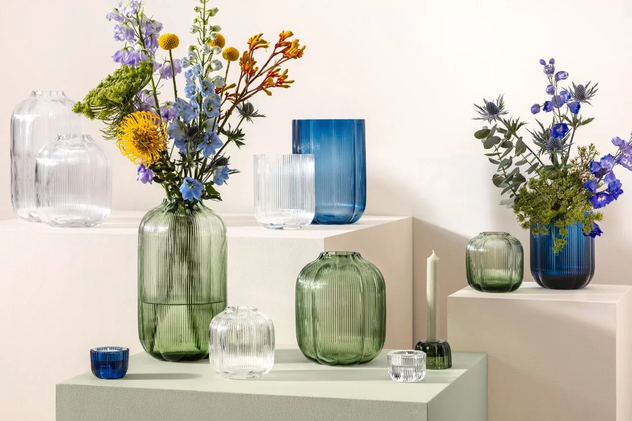 Fleur 2-in-1 kynttilälyhty, Sininen, Ø6,3 cm Villeroy & Boch