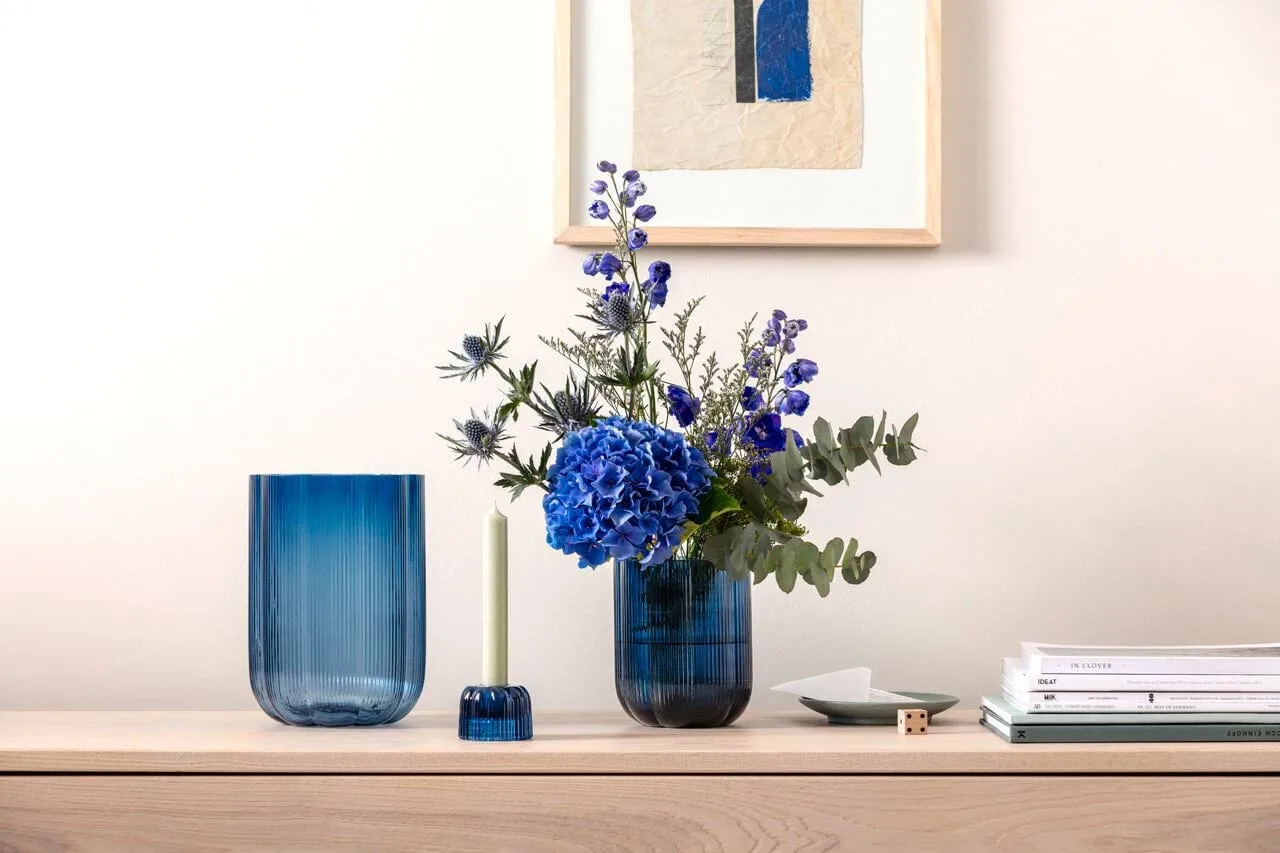 Fleur 2-in-1 kynttilälyhty, Sininen, Ø6,3 cm Villeroy & Boch