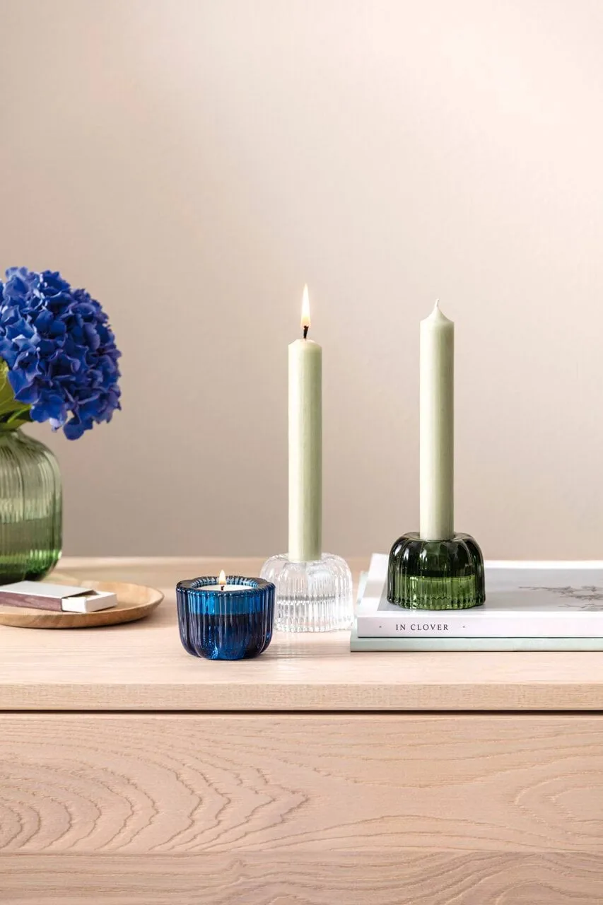 Fleur 2-in-1 kynttilälyhty, Sininen, Ø6,3 cm Villeroy & Boch