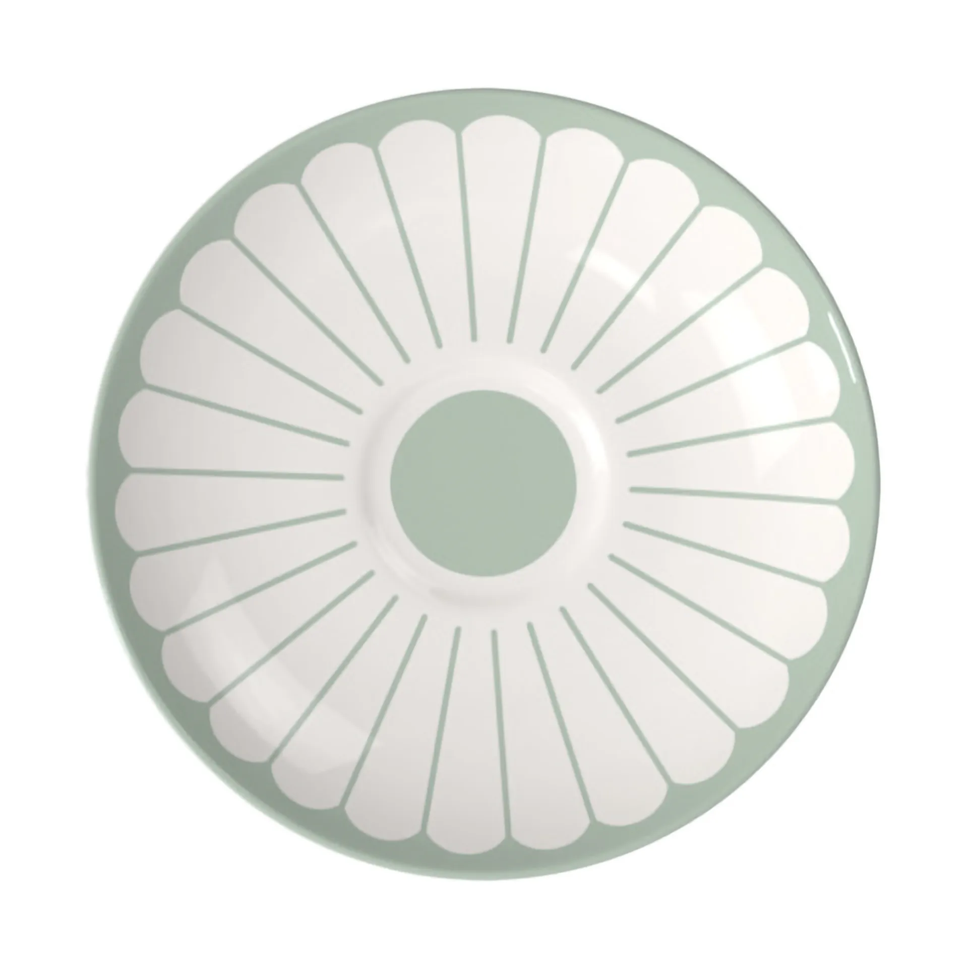 Fleur lautanen kahvikupille Ø14,8 cm., White-green Villeroy & Boch