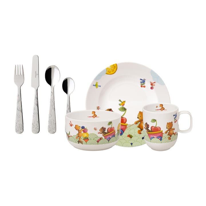 Hungry as a Bear lasten astiasto ja aterimet, 7 osaa Villeroy & Boch