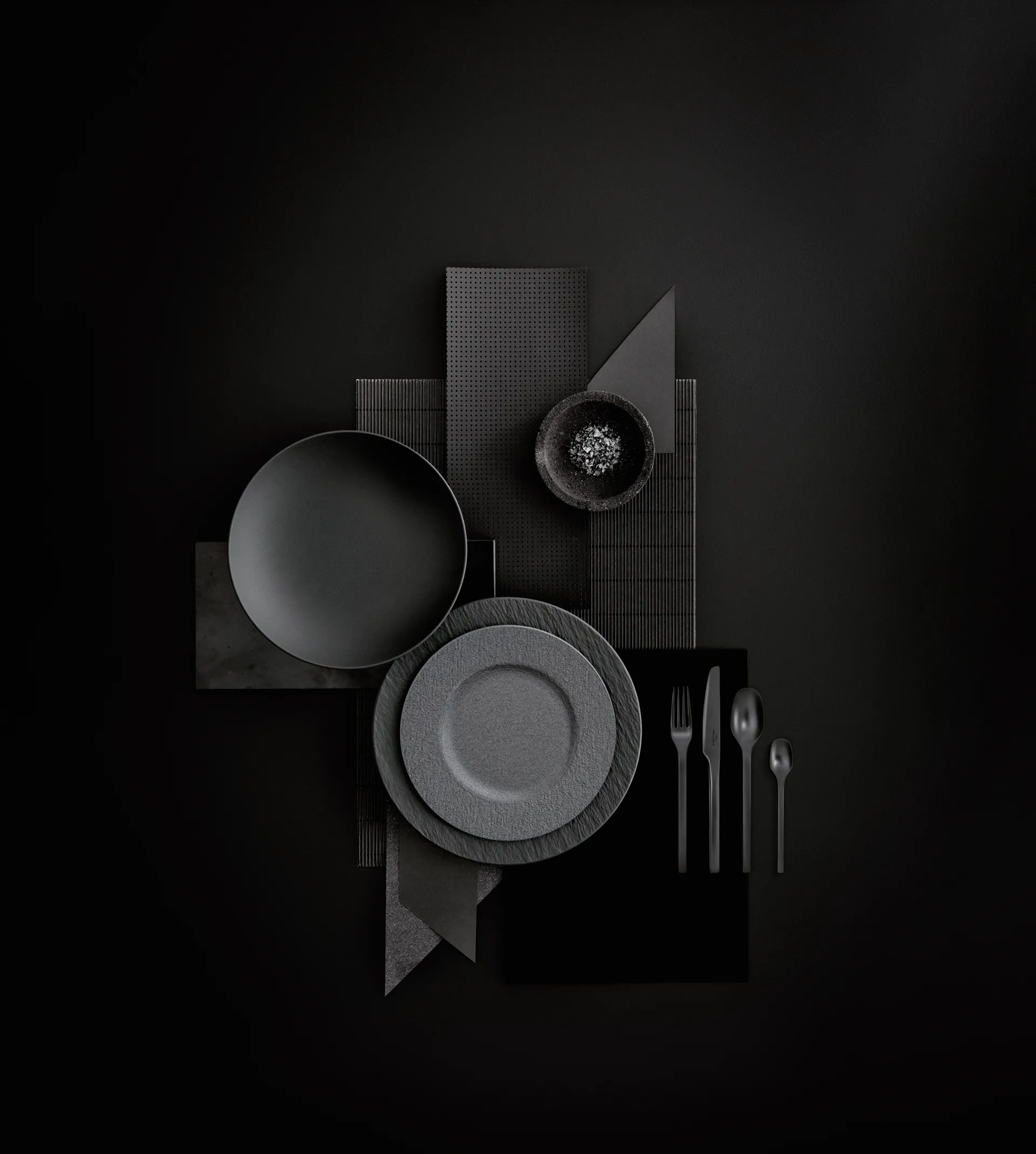 Manufacture Rock aterinsetti 16 osaa, Musta Villeroy & Boch