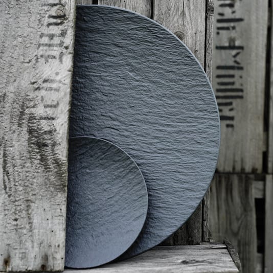 Manufacture Rock Gourmet lautanen Ø32 cm, musta Villeroy & Boch