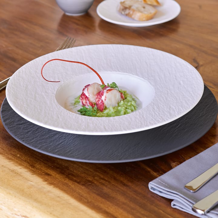 Manufacture Rock Gourmet lautanen Ø32 cm, musta Villeroy & Boch