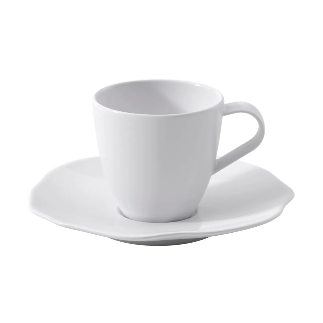 Pura espressokuppi ja aluslautanen, Valkoinen, 2 kpl Villeroy & Boch