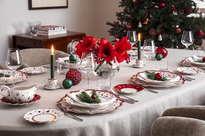 Toy´s Delight -kastikekannu 50 cl lautasella, Valko-punainen Villeroy & Boch
