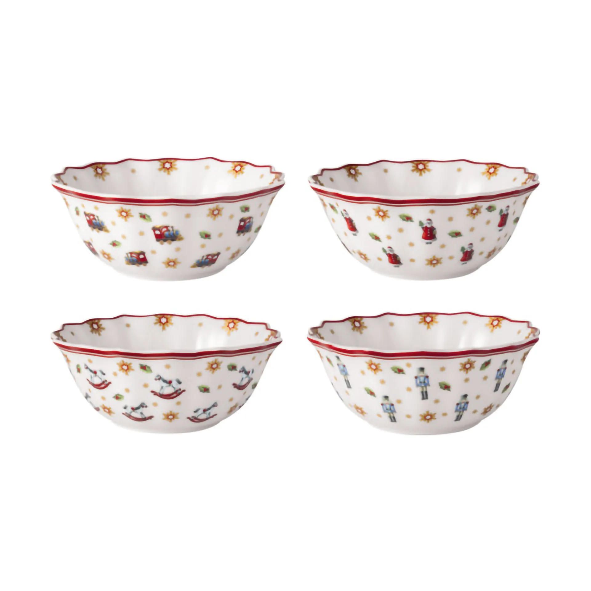 Toy's Delight kulho 4 osaa., Valkoinen-punainen Villeroy & Boch