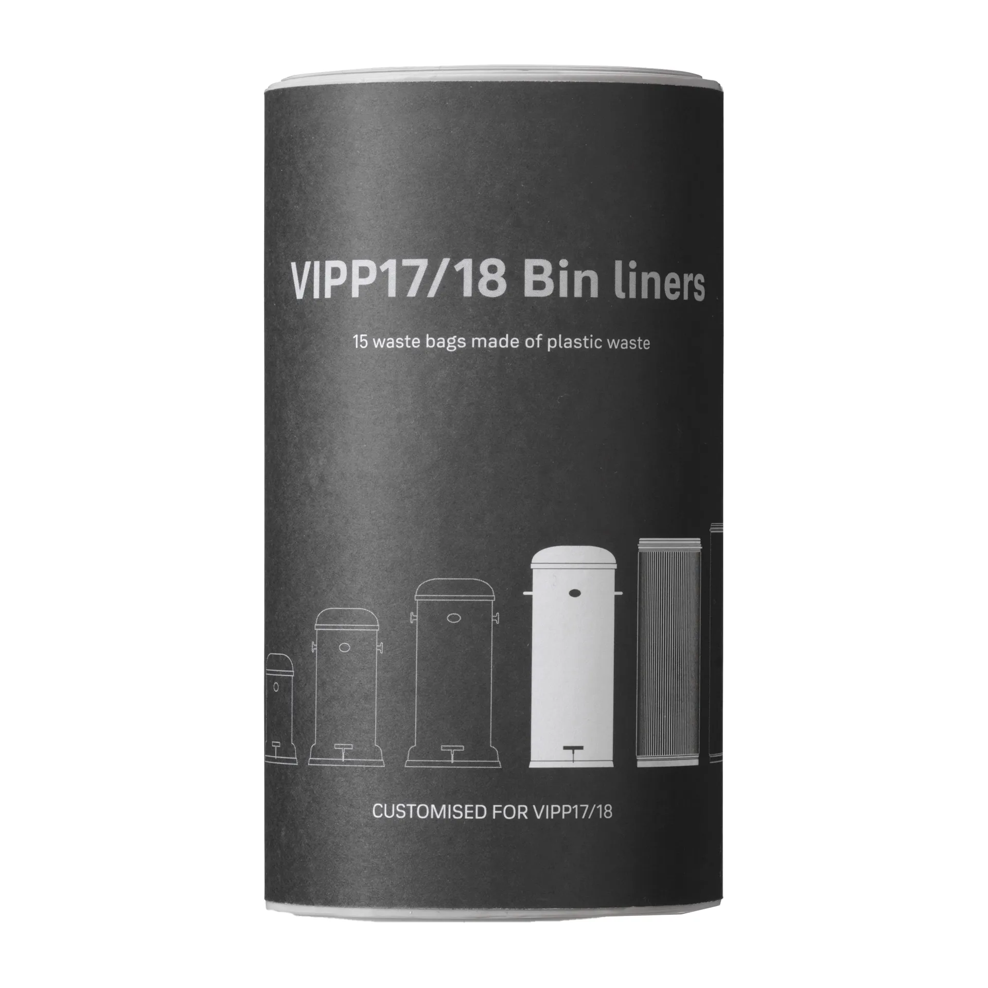 Vipp17/18 jäteastia 30 l, 15 pussia/pkt Vipp
