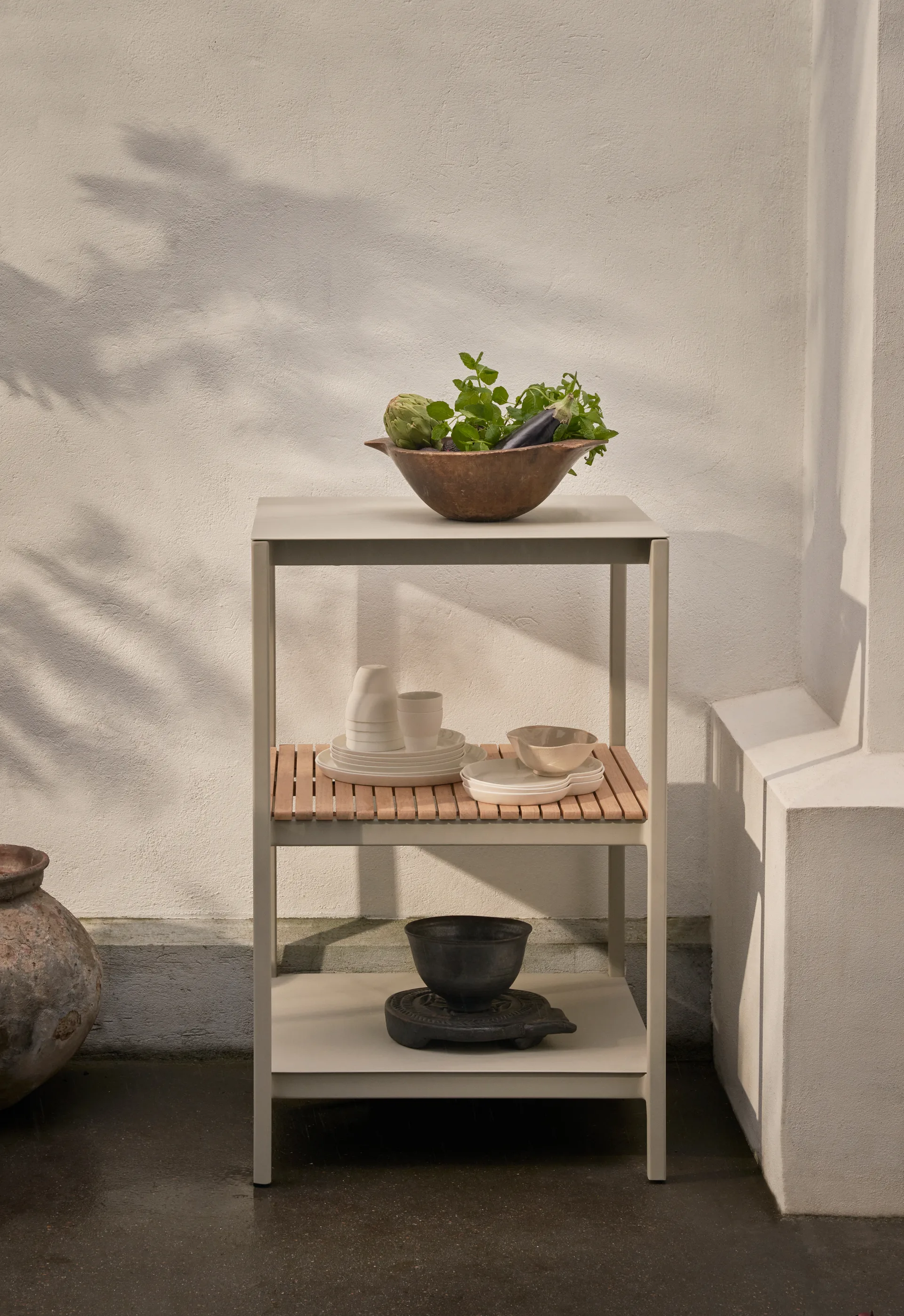 Vipp740 Open-Air keittiömoduuli small, Warm grey, 59x59x93 cm Vipp