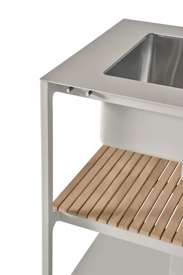 Vipp742 Open-Air keittiömoduuli altaalla - Warm grey, 154x59x93 cm - Vipp