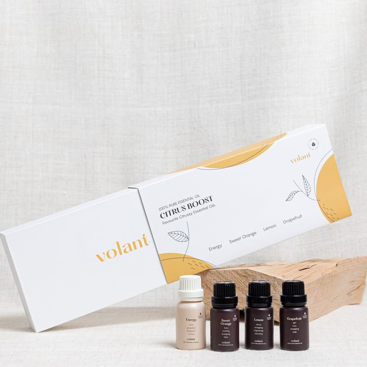 Citrus Boostset eteeriset öljyt 4-pack, 3x10 ml-1x15 ml Volant