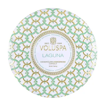 Maison Blanc 3-wick Tin tuoksukynttilä 40 tuntia - Laguna - Voluspa