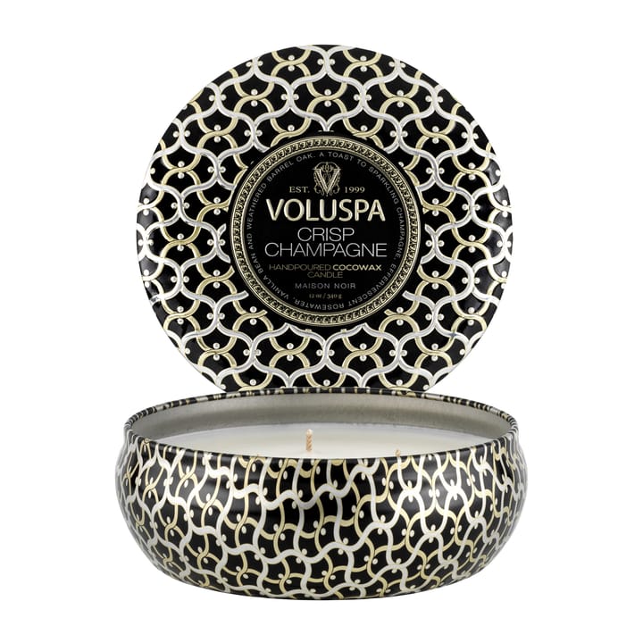 Maison Noir 3-wick Tin tuoksukynttilä 40 tuntia - Crisp Champagne - Voluspa