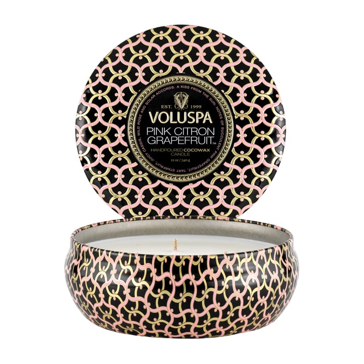 Maison Noir 3-wick Tin tuoksukynttilä 40 tuntia, Pink Citron Grapefruit Voluspa