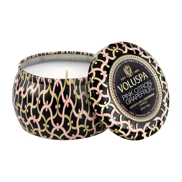 Maison Noir Mini Tin tuoksukynttilä 25 tuntia, Pink Citron Grapefruit Voluspa