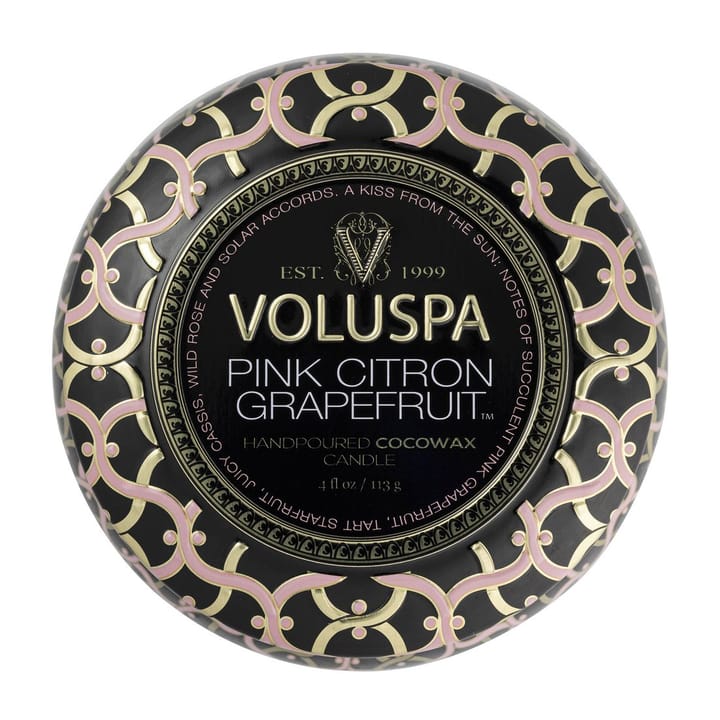 Maison Noir Mini Tin tuoksukynttilä 25 tuntia, Pink Citron Grapefruit Voluspa