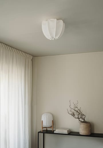 Anna plafond mini Ø30 cm - Valkoinen pellava - Watt & Veke