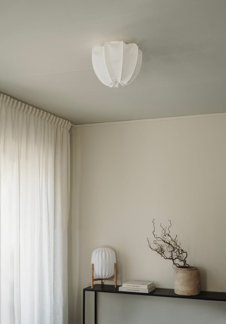 Anna plafond mini Ø30 cm, Valkoinen pellava Watt & Veke