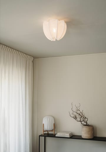 Anna plafond mini Ø30 cm - Valkoinen pellava - Watt & Veke