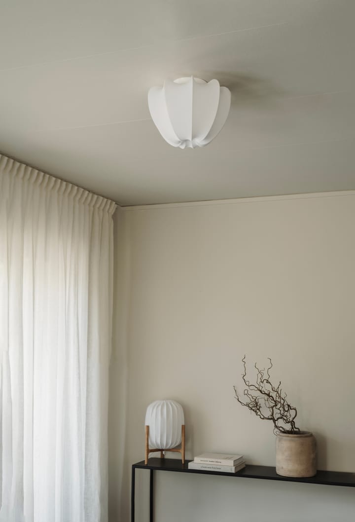 Anna plafond mini Ø30 cm, Valkoinen puuvilla Watt & Veke