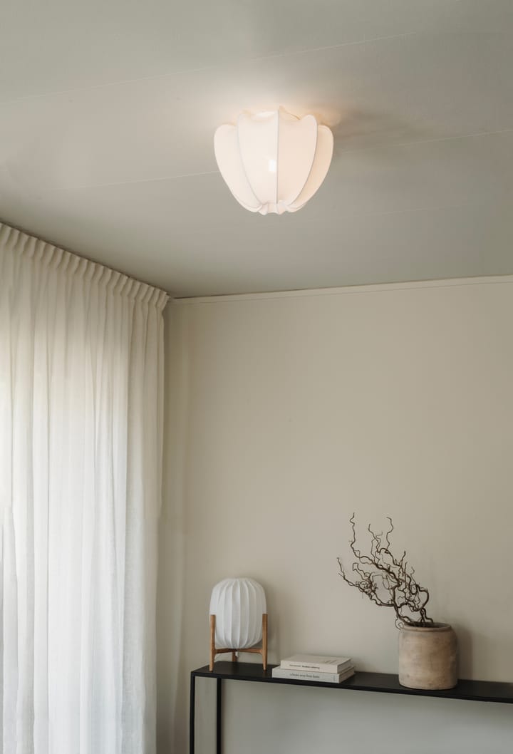 Anna plafond mini Ø30 cm, Valkoinen puuvilla Watt & Veke
