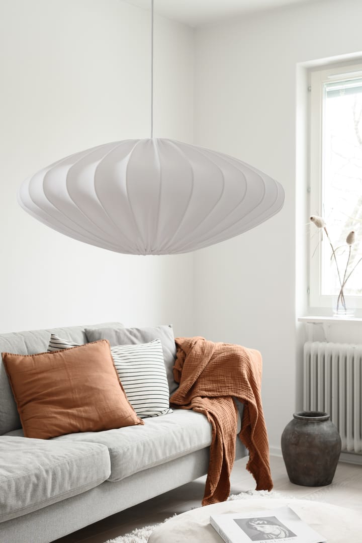 Ellipse lampunvarjostin 65 cm pellava, Valkoinen Watt & Veke
