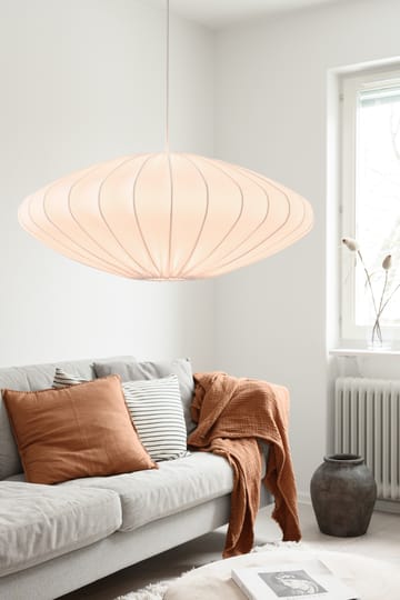 Ellipse lampunvarjostin 65 cm pellava - Valkoinen - Watt & Veke
