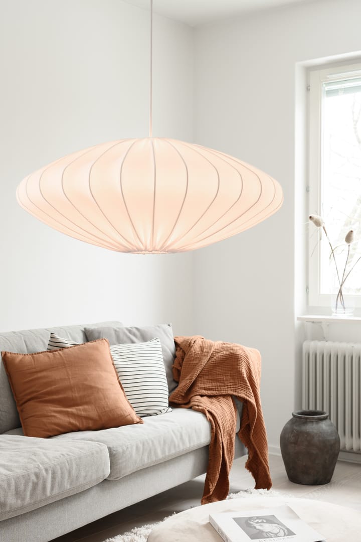 Ellipse lampunvarjostin 65 cm pellava, Valkoinen Watt & Veke