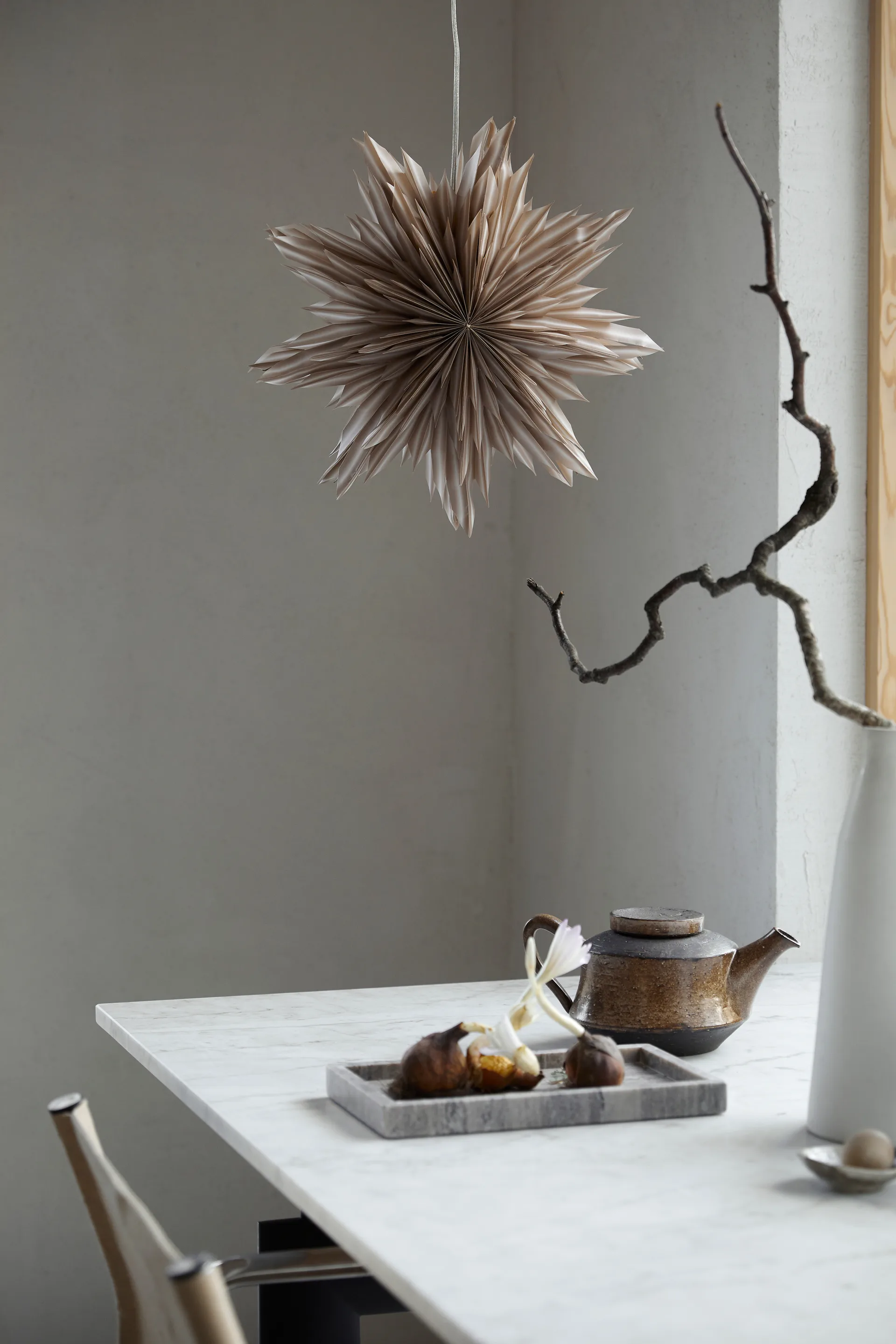 Helena adventtitähti Ø44 cm, Beige Watt & Veke