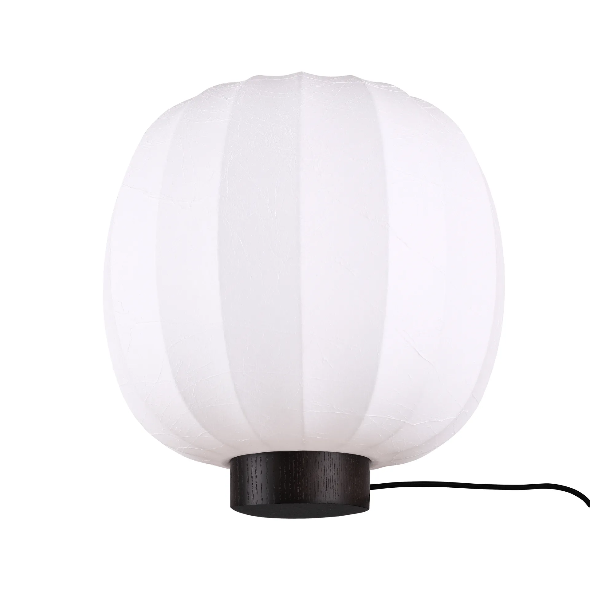 Watt & Veke Lunari pöytälamppu White-tumma saarni, Ø30x32 cm