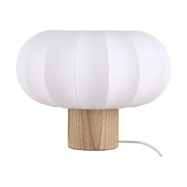Lunari pöytälamppu - White‑luonnon saarni, Ø32x24 cm - Watt & Veke