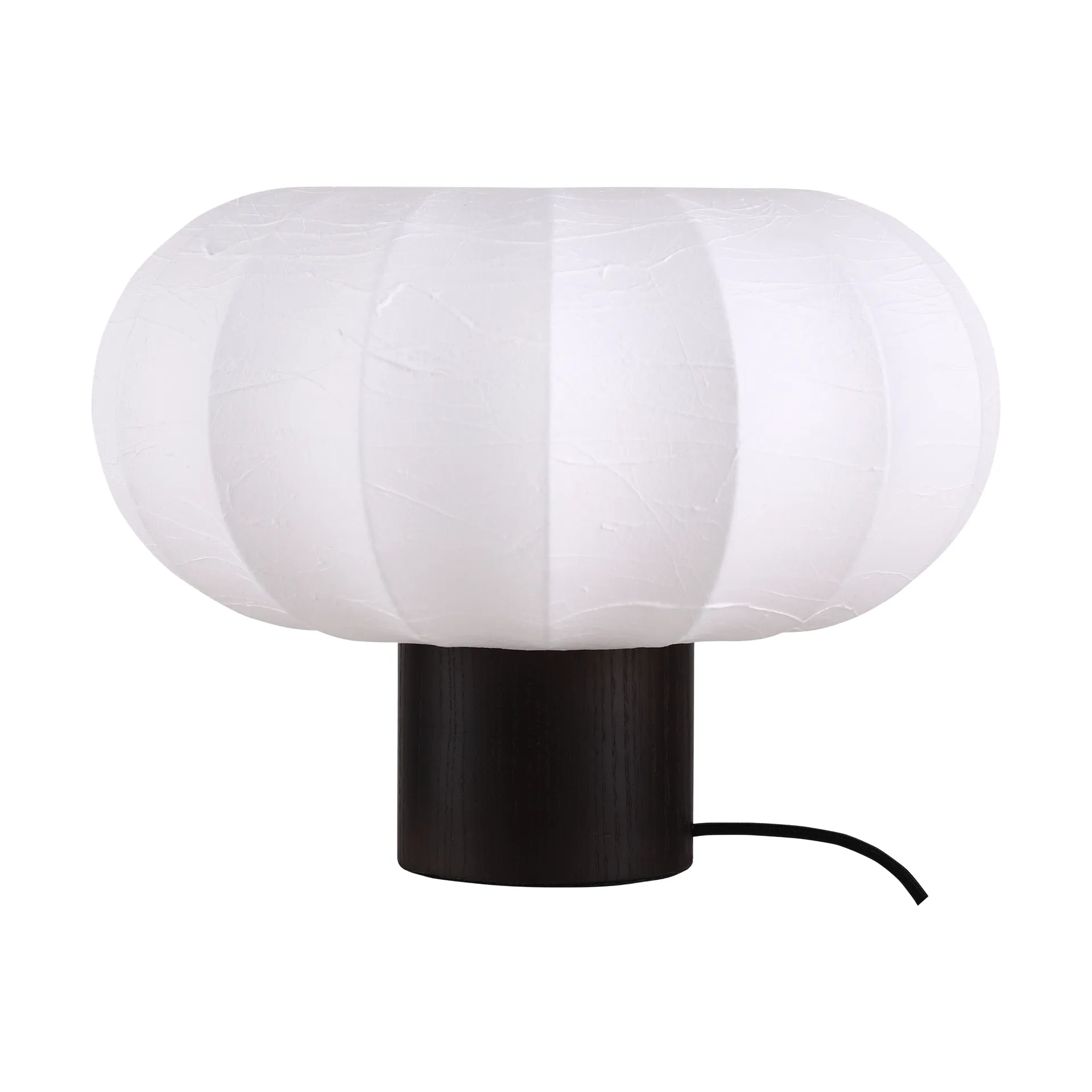 Watt & Veke Lunari pöytälamppu White–tumma saarni, Ø32x24 cm